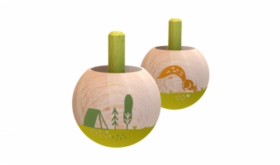 BF016 - Stehauf-, Wende-, Umkehrkreisel Little worlds nature