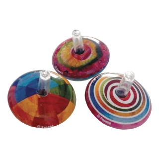 SV230704 - Mini Retro Spinning Tin Top ‘fantasy’