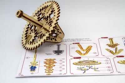 KT843129 - Spinning top construction kit Gear wheel