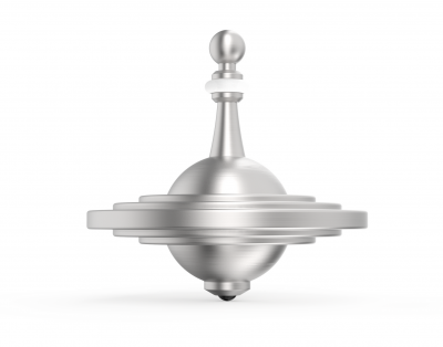 UFO1S - Metal spinning top Cussac silver
