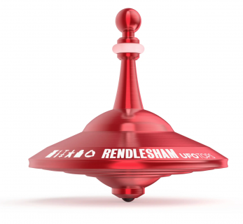 UFO3R - Metal spinning top Rendlesham red