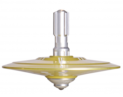 UFO9842 - Metall-Kreisel Shag solar-gelb