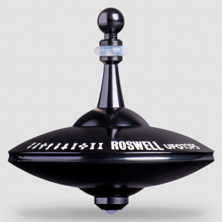 UFO3307 - Metal spinning top Roswell midnight black
