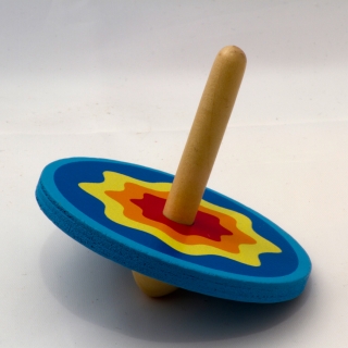 ED130181_3 - Wooden spinning top blue