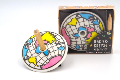 TH958525 - Malkreisel (Bleistiftkreisel) mit Radiergummi