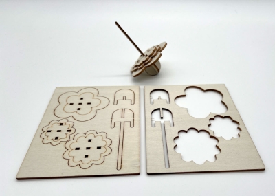 CS224 - Kreiselbausatz aus Holz