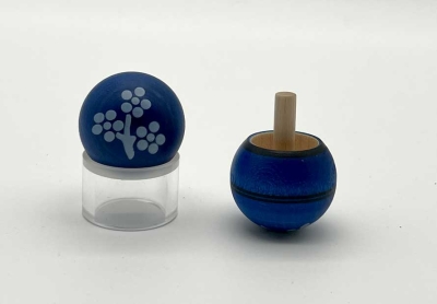M0231 - Stehauf-/Wende-/Umkehr-Kreisel Blaudruck