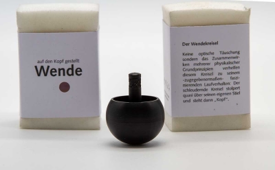 GU132 - Stehauf- / Wende- / Umkehrkreisel schwarz