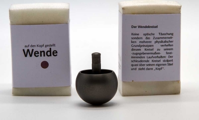 GU133 - Stehauf- / Wende- / Umkehrkreisel grau
