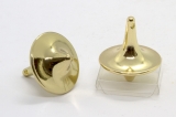 CS126 - Metal spinning top "gold" in chinese shape