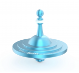 UFO7372 - Metall-Kreisel Cussac blau