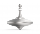 UFO6306 - Metall-Kreisel Roswell silber