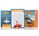 UFO6306 - Metall-Kreisel Roswell silber