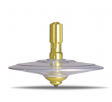 UFO1282 - Metal spinning top Shag silver