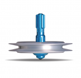 UFO1251 - Metal spinning top Lubbock silver