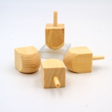 CS195 - raw wooden dreidel to create yourself