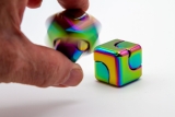 CS216 - Metal Cube Spin / Fidget Spinner rainbow