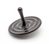 CS206_1a - Metal spinning top "Water droplets" black