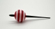 B910 - Little red/white bead spinner