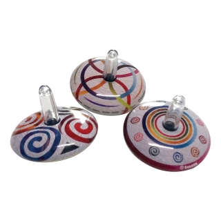 SV230703 - Mini Retro Spinning Tin Top ‘Circle’
