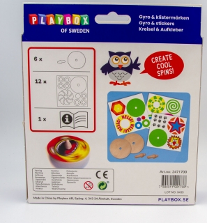 BU746 - Wooden spinning top craft kit