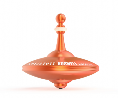 UFO2R - Metal gyro Roswell desert red