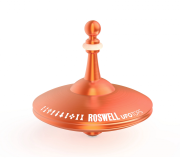 UFO6368 - Metall-Kreisel Roswell wüstenrot