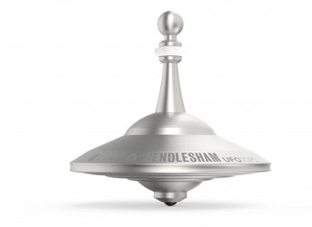 UFO3S - Metal spinning top Rendlesham silver