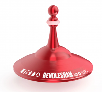 UFO6344 - Metal spinning top Rendlesham red