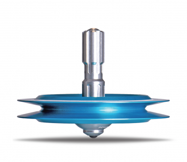 UFO5B - Metal spinning top Lubbock Plover Blue