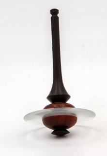 KS552 - Precious wood spinning top with plexi disc
