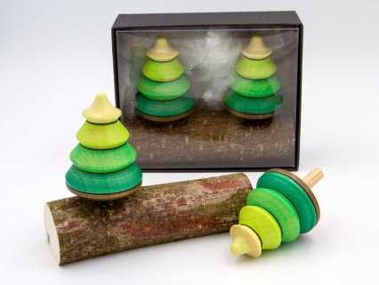 MCA343 - Tree spinning top box of 2