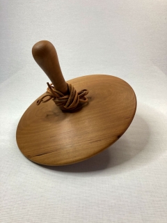 CS174 - Giant cherry wood spinning top 26cm