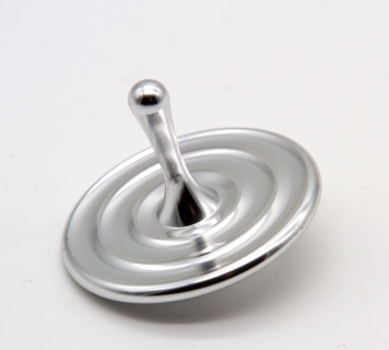 CS206_2 - Metallkreisel Wassertropfen silber