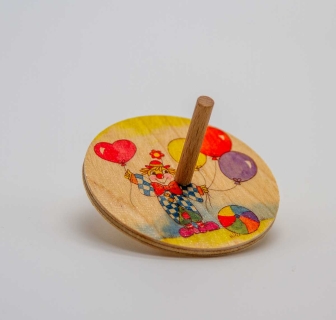 CS502 - Holzkreisel "Clown"